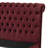 57-inch Upholstered Full Panel Bed Wine Red-965431236