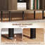 Armoire de rangement Buffet avec rangement, armoire de bar nordique avec portes à lattes et pieds en métal,