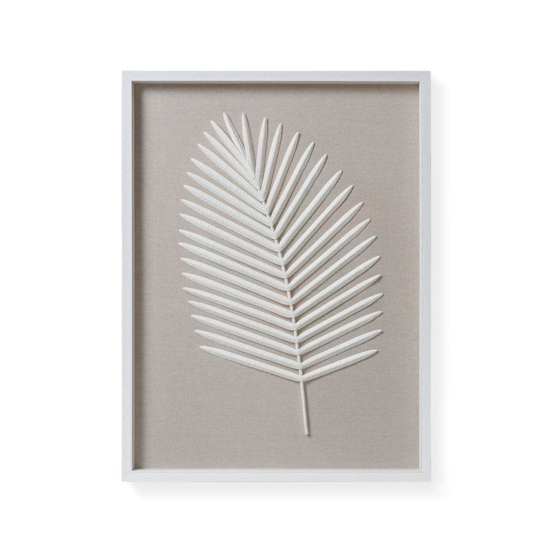 Leaf Tamara Box Wall Decor, Botanical Leaf Design, Framed Decorative Display, Lia