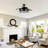 Ptolemy 52" 3 - Blade Retractable Blades Ceiling Fan with Remote Control
