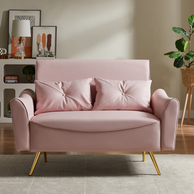 47.6" Faux Leather Accent Chair by Latitude Run