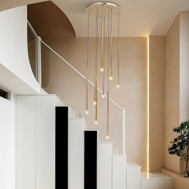 Cracraft 8 - Light Gold LED Cluster Pendant