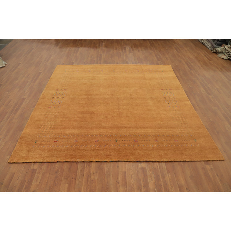 Tapis carré fait à la main de style Gabbeh 9 x 9
