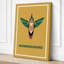 Hummingbird Deco Art Deco - Wrapped Canvas-386599140-386599139