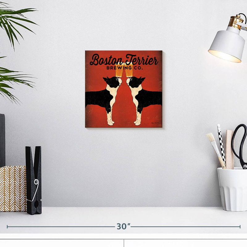 Kema Boston Terrier Brewing Co Wall Sign