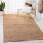Tapis géométrique en jute / coton tissé à la main Wilmore-22128190