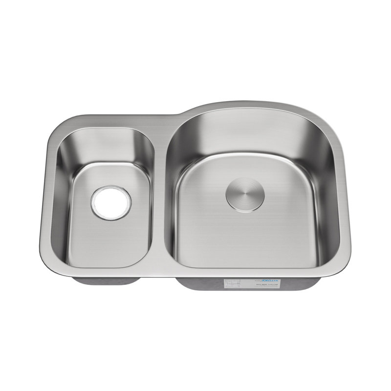 31.5'' L Double Bowl Stainless Steel Kitchen Sink