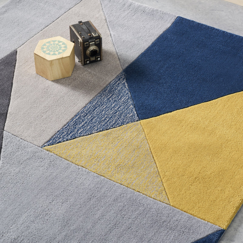 Divisadero Geometric Hand Woven Area Rug, Rectangle 160 x 230cm