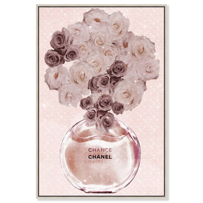 Art romantique sur toile, "Romantic Perfume Roses" par Art Remedy