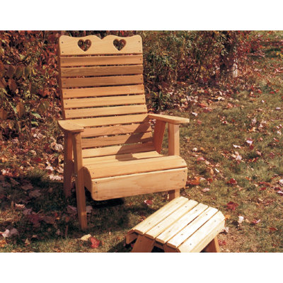 Chaise adirondack avec repose-pieds hearts Tillison