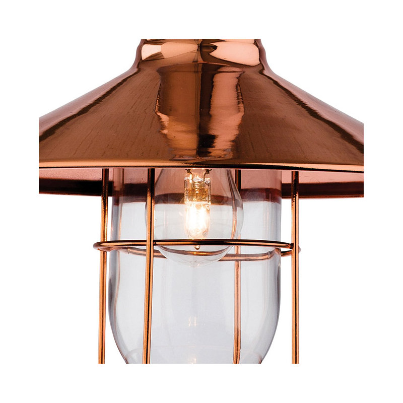 Crescent 1 - Light Cone Pendant, Copper
