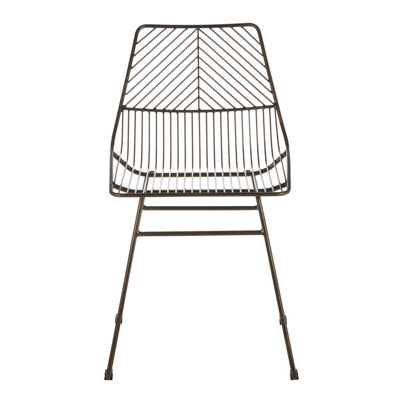 Outdoor Patio Dining Side Chair, Bronze