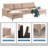 Bahrije Upholstered U-Shaped Sectional Symmetrical-61114360