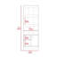 Bookcase Denver, Metal Hardware, Black Wengue Finish-262228251