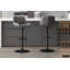 Bueche Swivel Upholstered Faux Leather Adjustable Height Bar Stool with Steel Frame-900145409