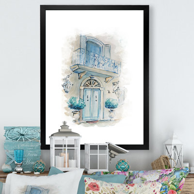 Illustration florale d'une porte florale IV - Peinture