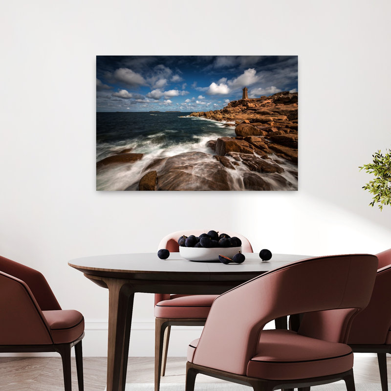 Rugged Coast Lighthouse by Sus Bogaerts - Wrapped Canvas Print, 91.44 cm H x 60.96 cm W