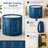 Foldable Portable Bathtub, 27.6"×25.6" Constellation Pattern Collapsible Soaking Tub