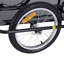 Remorque de cargaison de vélo Aosom, remorque de vélo, chariot de chariot de vélo robuste, rangement compact pliable, avec attelage universel, roues de 16 po, capacité de 88 lb, noir