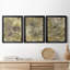 Eco Print I - ensemble de 3 peintures sur toile encadrées-549644690-549644691