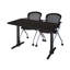 Table de formation Neyamiah Cain T-Base et 2 chaises gigognes Cadence-32554023-32554017