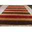 Tapis unique en laine noué à la main Gabbeh nouvel âge de 8 pi 1 po x 10 pi 3 po rouge / brun Harto
