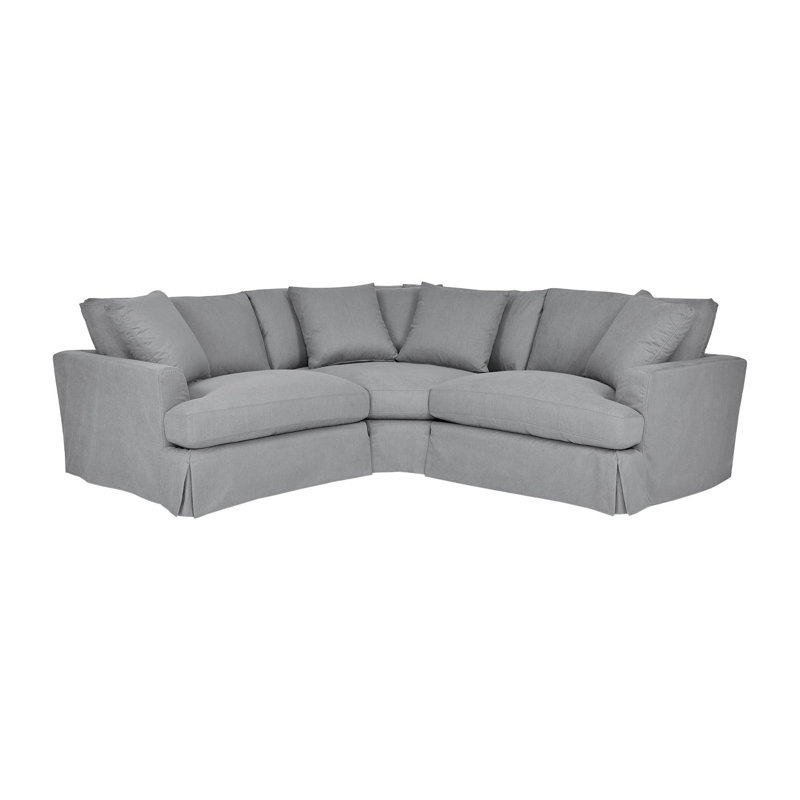 Canapé modulaire rembourré 3 pièces Kanta, Gris