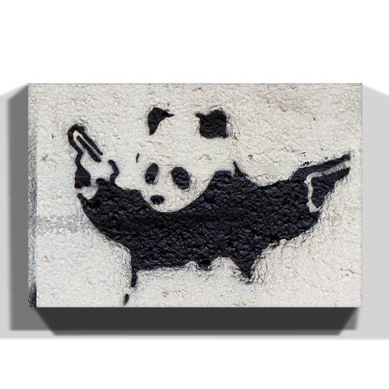 Banksy - Wrapped Canvas Print, 70cm H x 100cm W