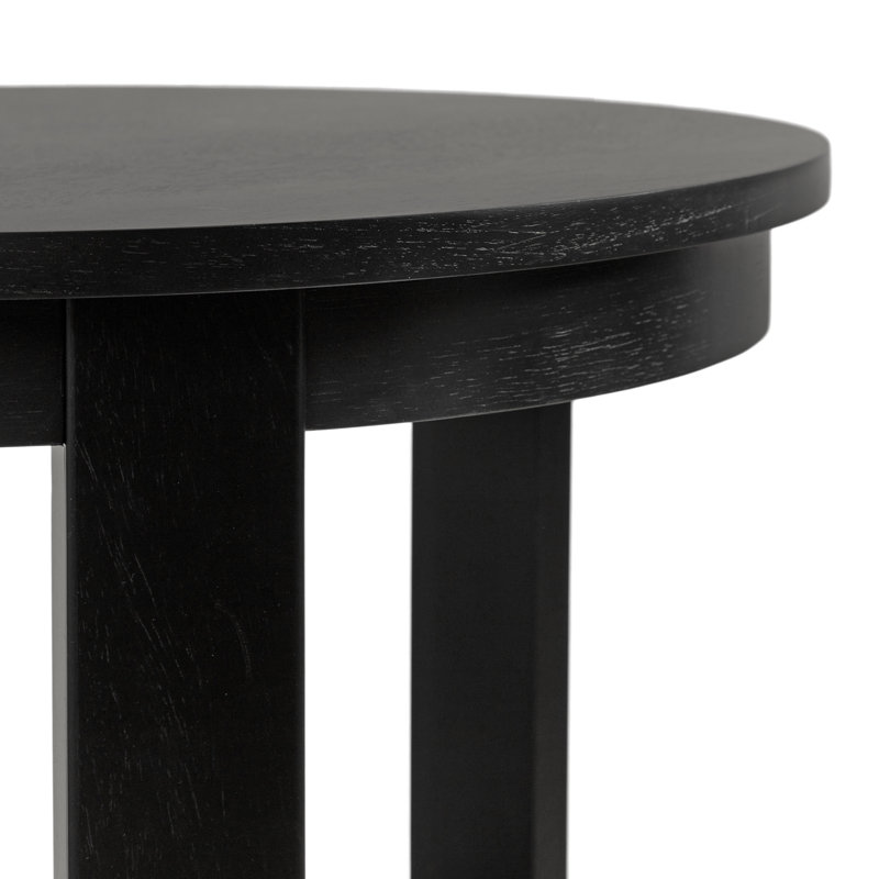 Table d'appoint Aamnah, H 24 po x l 22 po x P 22 po, Noir