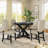 Harmonique Retro Elegance Dining Set with Extendable Butterfly Leaf-117430338-117430340