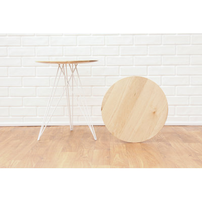 Hudson Solid Wood Top End Table