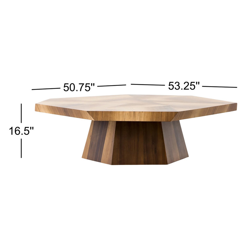 Coffee Table, Palermo Drift Top Grain Leather