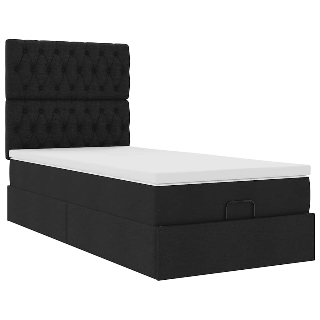 Vidaxl Ottoman-Bett Mit Matratzen Hellgrau 180X200 Cm Stoff