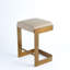 Regan Bar Stool w/Ivory Leather-Antique Brass-60070919-60070918-60070920