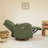 Family-Friendly Swivel Glider Power Recliner with Pocket-116053092