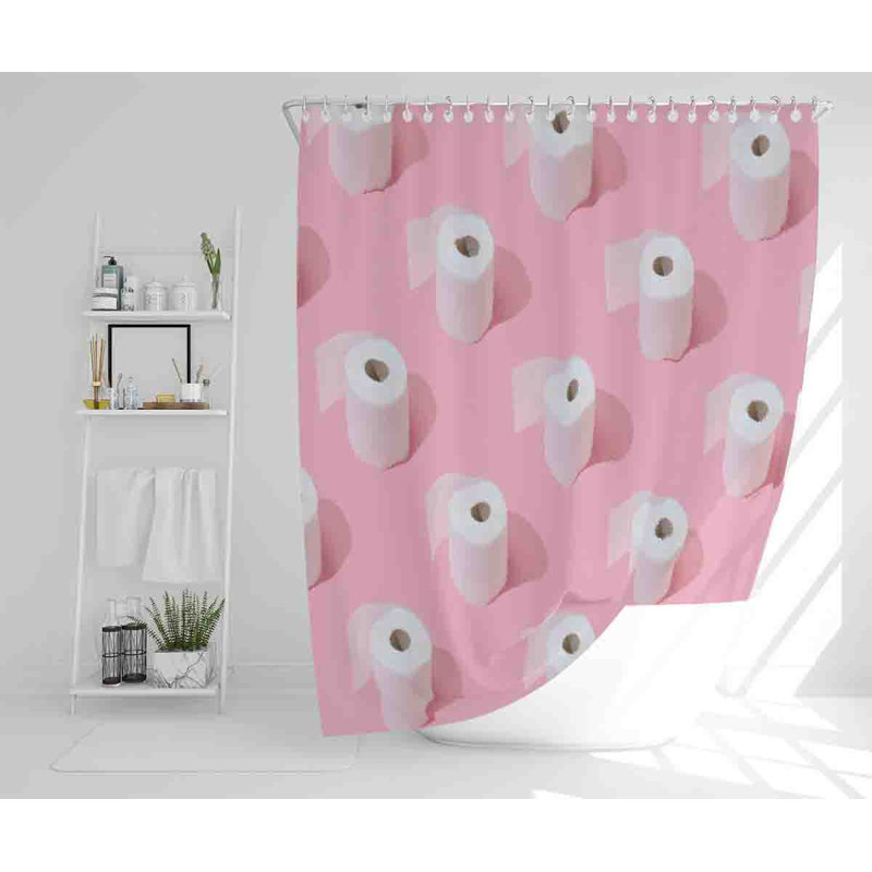 Minah 13 Piece Polyester Shower Curtain Set