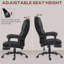 Fauteuil de direction avec repose-pieds, fauteuil de bureau ergonomique grand et haut, fauteuil pivotant inclinable avec dossier haut et hauteur réglable-292004633