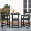 Ensemble de 3 chaises de bar et table Adirondack d'extérieur-297635030