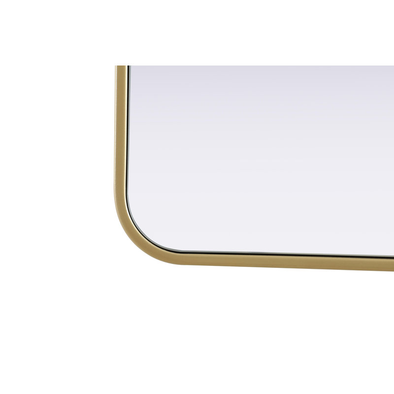 Erath Contour Metal Mirror, Brass, 36" x 30"