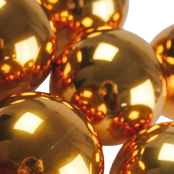 8cm Ball Ornament, Rose Gold