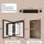 Armoire à pharmacie en aluminium de 61 cm (L) x 76 cm (H) avec miroir, éclairage DEL, traitement antibuée, éclairage 3 couleurs à intensité variable, grand espace de rangement, étagères en verre réglables, port USB et prise homologuée UL, montage encastré ou en saillie-878881705-881859824