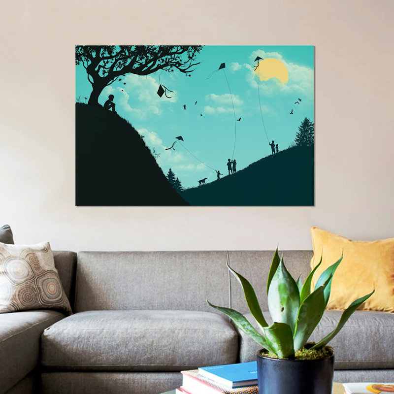 «Melancholy Hill», impression sur toile, H 8 po x l 12 po x P 0,75 po, Toile tendue, Pas de tapis