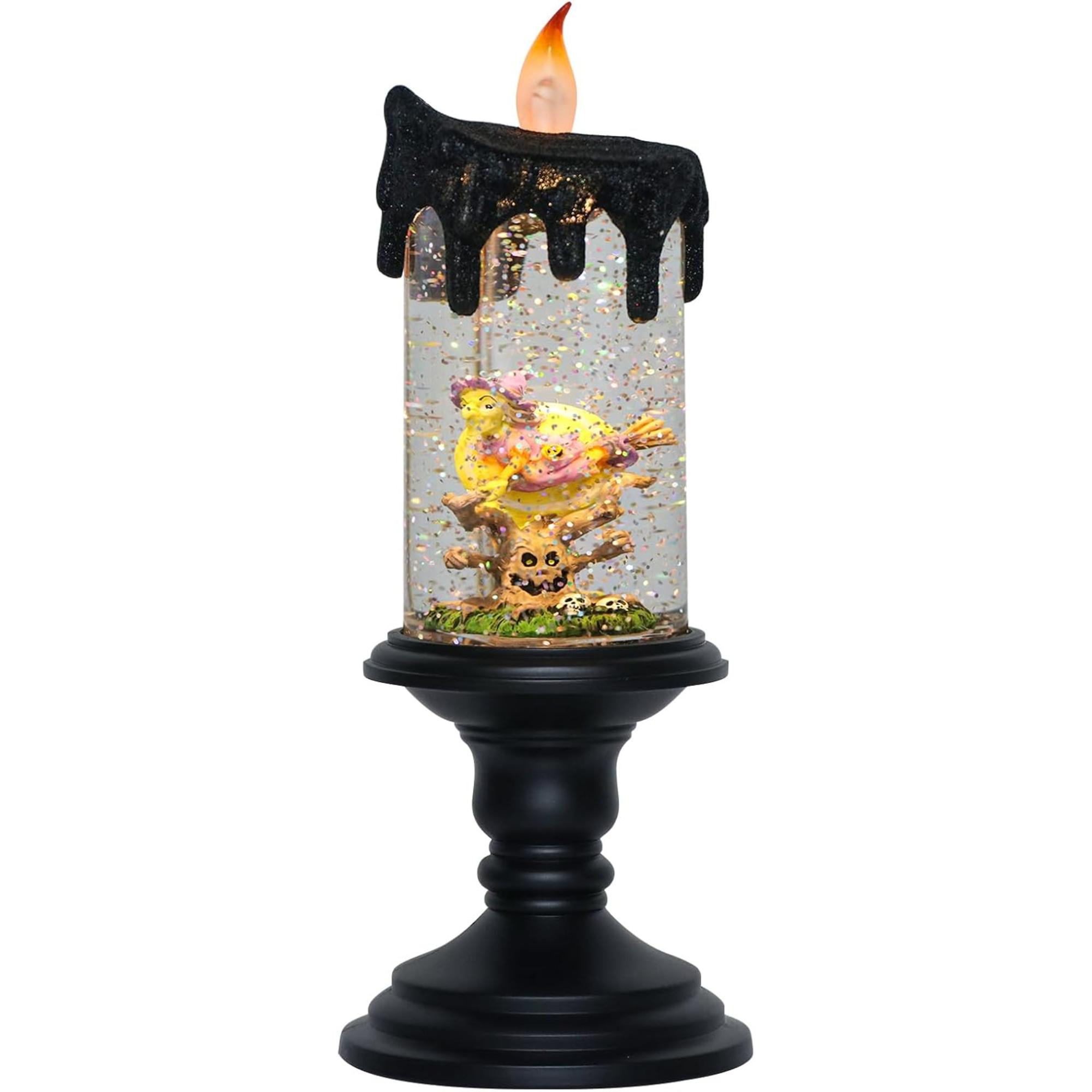 The Holiday Aisle® Halloween Snow Globe Candle Battery Operated Lighted ...
