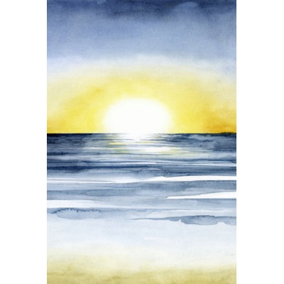Layered Sunset Triptych II by Grace Popp - Wrapped Canvas Painting