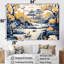 «Blue and Yellow China Blooming Landscape II», art mural Chine-103165001-103165002