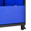 Contenant en vrac pliable avec portes, capacité de 600 lb, bleu, empilable pour 4 piles de hauteur, contenant de 31,7 po de largeur - accès facile, profondeur 39,27 po