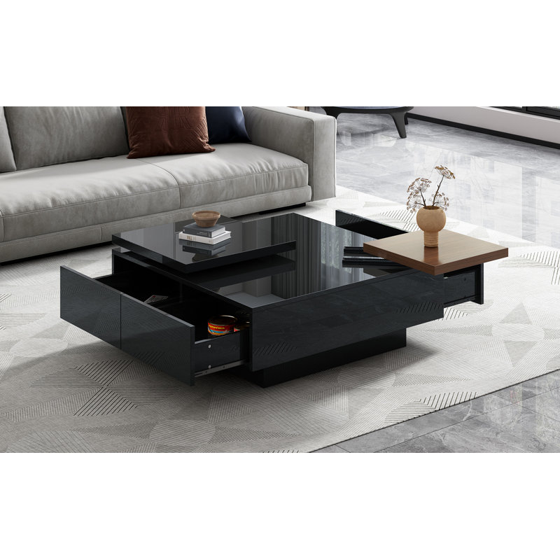 Table basse à plateau mobile U-Can (seulement avec table basse, sans chaises)