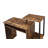 Weathered Oak & Black Finish Computer Desk-1387033177