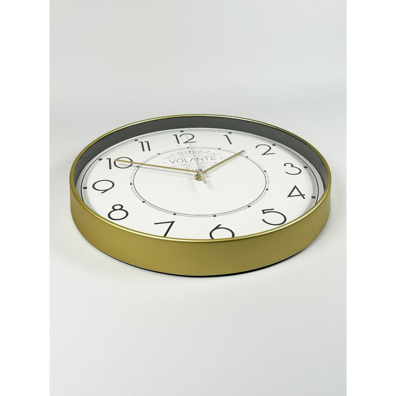 Androulla Wall Clock, Gold