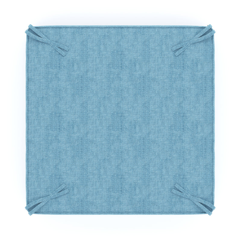 Sunbrella® Outdoor Ottoman Cushion, Cast Horizon Sunbrella® Plainweave